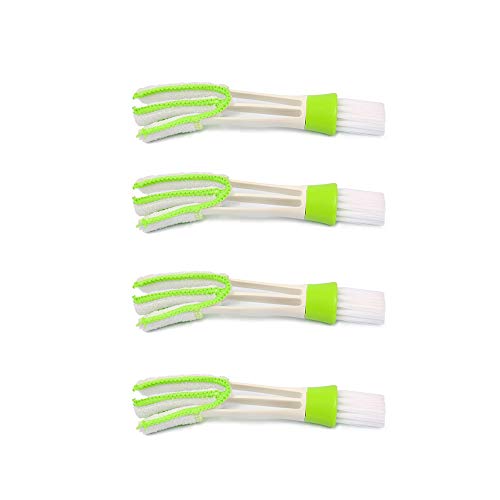 Lhbfcy Doble Ventilación Microfibra Plumero Teclado Utilizar Cepillos De Limpieza Cepillo Veneciano para Limpieza Mini Aire-Acondicionado Cepillo para Limpiar Espacios De Automóviles, Teclado(4 Pcs)