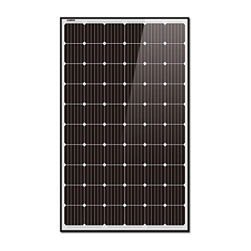 Litionite Rayo 300W Panel solar monocristalino en vidrio templado con estructura de aluminio negro ideal para crear un sistema solar OFF-Grid/Powerwall/Generador/Casa/Camping/Barco/Caravana/Jardín Litionite Rayo 300W Panel solar monocristalino en vidrio templado con estructura de aluminio negro ideal para crear un sistema solar OFF-Grid/Powerwall/Generador/Casa/Camping/Barco/Caravana/Jardín