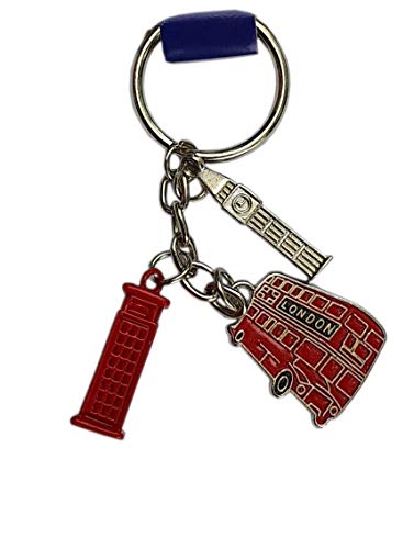 Llavero de metal con diseño de Londres – Caja de teléfono roja 3D cabina de teléfono/Big Ben Elizabeth Tower/autobús de doble piso/llavero anillo de llavero/recuerdo británico Inglaterra Reino Unido Llavero de metal con diseño de Londres – Caja de teléfono roja 3D cabina de teléfono/Big Ben Elizabeth Tower/autobús de doble piso/llavero anillo de llavero/recuerdo británico Inglaterra Reino Unido