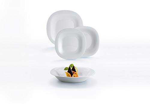 Luminarc Neo Carine Vajilla de Vidrio Opal para 6 Personas, 18 Piezas, Extra Resistente, Gris, Nuevo Modelo Luminarc Neo Carine Vajilla de Vidrio Opal para 6 Personas, 18 Piezas, Extra Resistente, Gris, Nuevo Modelo