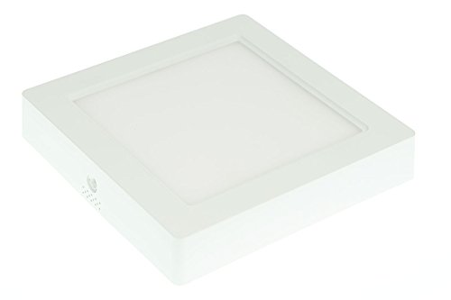 LUMIXON Panel LED ultrafino de 172 x 172 x 33 mm, 12 W, 230 V, 960 lúmenes, luz blanca cálida.