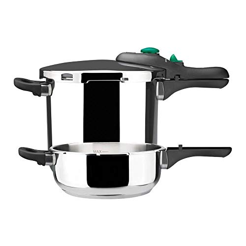 Magefesa Dynamic - Olla a presión super rápida, 3 + 6 l Magefesa Dynamic - Olla a presión super rápida, 3 + 6 l