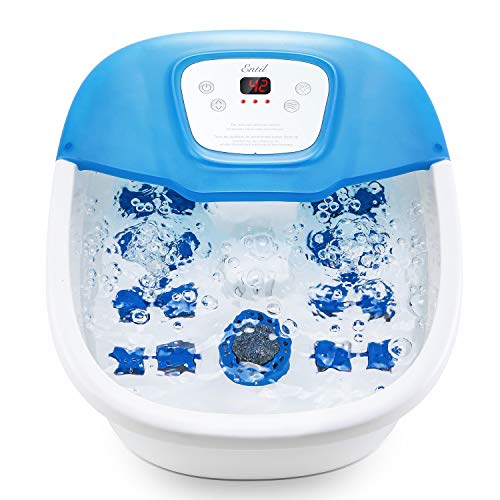Masajeador de Pies, Hidromasaje para Pies con Calor Masaje de Burbujas Vibración y Piedra de Pedicura para Reducir el Estrés Masajeador de Pies, Hidromasaje para Pies con Calor Masaje de Burbujas Vibración y Piedra de Pedicura para Reducir el Estrés