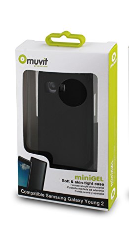 MCA Minigel - Funda Muvit para Samsung Galaxy Young 2 negra
