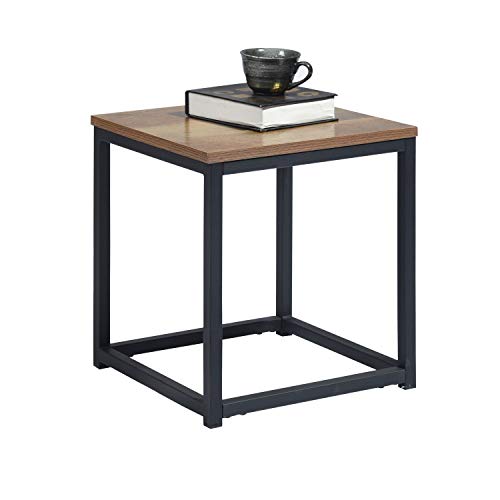 MEUBLE COSY Table Basse Design Moderne Mesa de saln, Dark Wood, 35x35x40cm