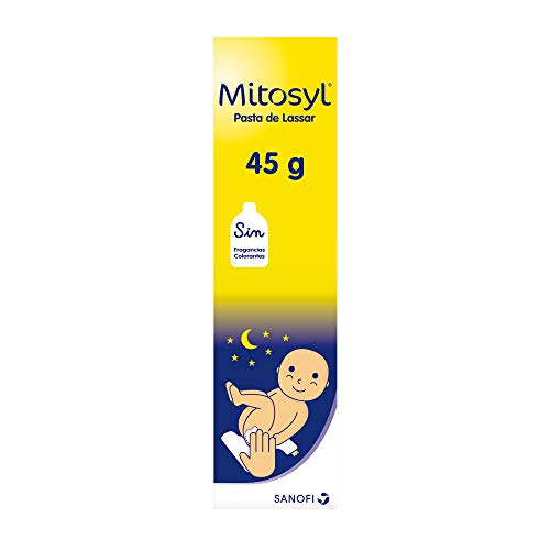 Mitosyl - Crema pañal noche, pasta lassar 45 g, previene las irritaciones del pañal y protege la piel