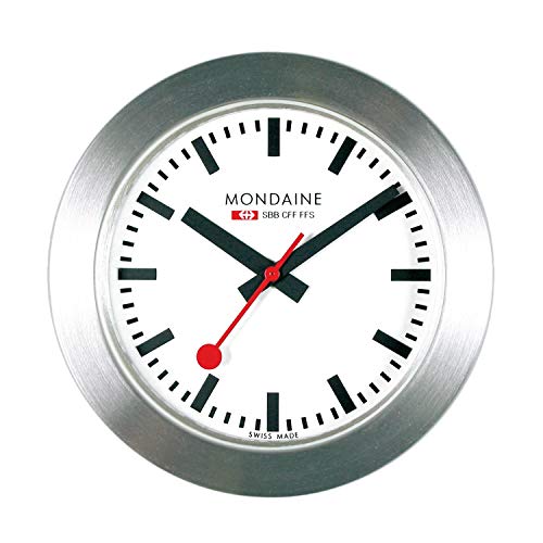 Mondaine Reloj Alarma Analogico Despertador,A660.30318.81SBB, 50 MM