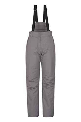 Mountain Warehouse Moon El esquí de Las Mujeres jadeó - los Pantalones Impermeables de Las señoras, Cintura Ajustable, Equipo Desmontable del esquí de los apo, Invierno Gris 38 Mountain Warehouse Moon El esquí de Las Mujeres jadeó - los Pantalones Impermeables de Las señoras, Cintura Ajustable, Equipo Desmontable del esquí de los apo, Invierno Gris 38