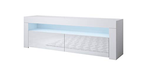 Mueble TV Modelo Aker (140x50,5cm) Color Blanco Mueble TV Modelo Aker (140x50,5cm) Color Blanco