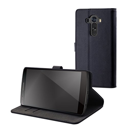 Muvit Slim S Funda con Tapa para LG G4, Color Negro