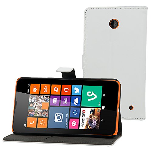 Muvit Slim S - Funda para Nokia Lumia 630/635, Color Blanco