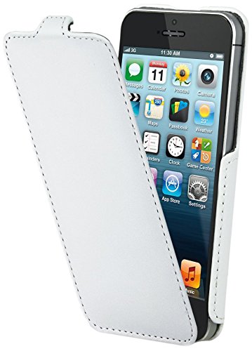 Muvit Snow Slim iPhone 5 funda para teléfono móvil Libro Blanco - Fundas para teléfonos móviles (Libro, Apple, iPhone 5, Blanco)