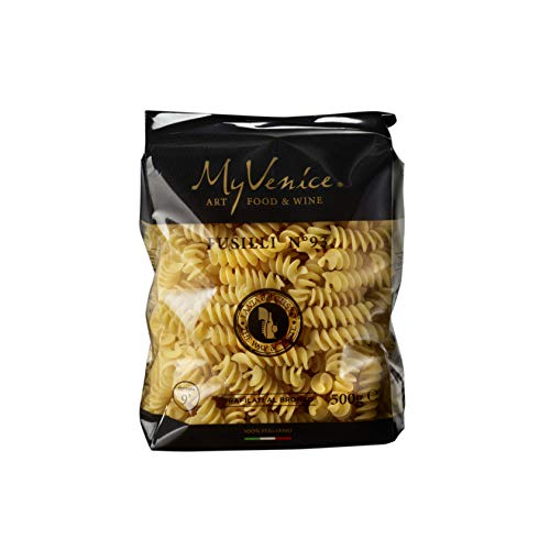 MyVenice Fusilli n°93, Pasta de trigo duro 100% italiano - 16 paquetes de 500g