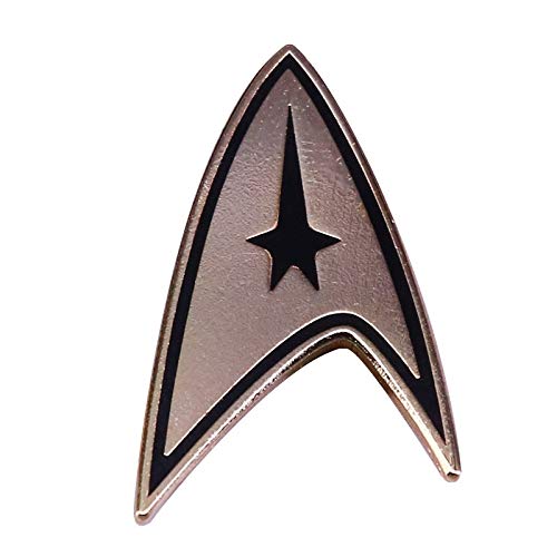 Neaer Broche Star Trek Command Discovery Insignia de la Flota Estelar Enlistado Broche Broche Pin de Aleación de Metal Joyería de Moda Pines de Solapa Accesorios (Metal Color: 01)