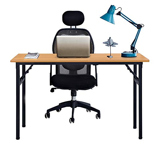 Need Mesa Plegable 120x60cm Mesa de Ordenador Escritorio de Oficina Mesa de Estudio Puesto de Trabajo Mesas de Recepción Mesa de Formación, Teca Roble Color Need Mesa Plegable 120x60cm Mesa de Ordenador Escritorio de Oficina Mesa de Estudio Puesto de Trabajo Mesas de Recepción Mesa de Formación, Teca Roble Color