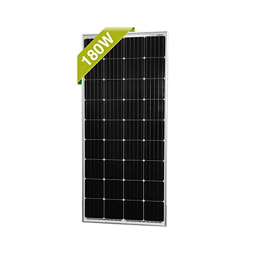 Newpowa Módulo solar monocristalino de 180 W y 12 V de alta eficiencia.