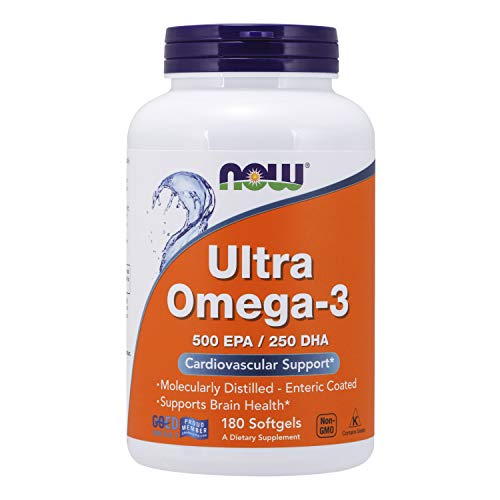 Now Foods, Ultra Omega-3, 500 EPA/250 DHA, 180 Cápsulas, sin gluten Now Foods, Ultra Omega-3, 500 EPA/250 DHA, 180 Cápsulas, sin gluten