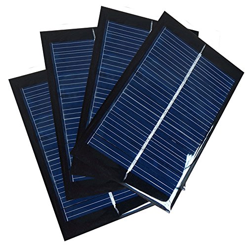 NUZAMAS Juego de 4 Piezas 6V 100mA 90X60mm Micro Mini Células de Panel Solar para Energía de Energía Solar, Hogar DIY, Proyectos Científicos - Juguetes - Cargador de Batería NUZAMAS Juego de 4 Piezas 6V 100mA 90X60mm Micro Mini Células de Panel Solar para Energía de Energía Solar, Hogar DIY, Proyectos Científicos - Juguetes - Cargador de Batería