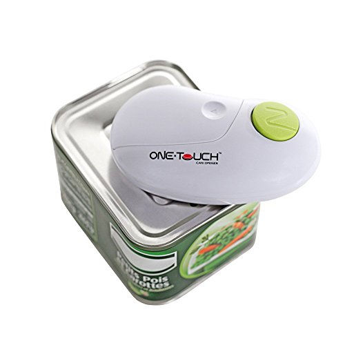 One Touch KC86 Electric tin opener Verde, Color blanco - Abrelatas (AA, 1,5 V, 70 mm, 115 mm, 45 mm, 170 g)