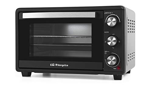 Orbegozo HO 255 - Horno de sobremesa, 25 L, función convección, temporizador, termostato regulable, bandeja recogemigas, 1500 W