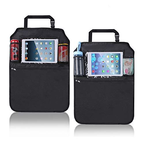 OUNDEAL 2 Pack Organizador Coche, Kick Mats de Coche, Protector Asiento Coche con Multi-Bolsillos, Universal Organizador Asiento Coche, Organizadores Coche para Niños OUNDEAL 2 Pack Organizador Coche, Kick Mats de Coche, Protector Asiento Coche con Multi-Bolsillos, Universal Organizador Asiento Coche, Organizadores Coche para Niños