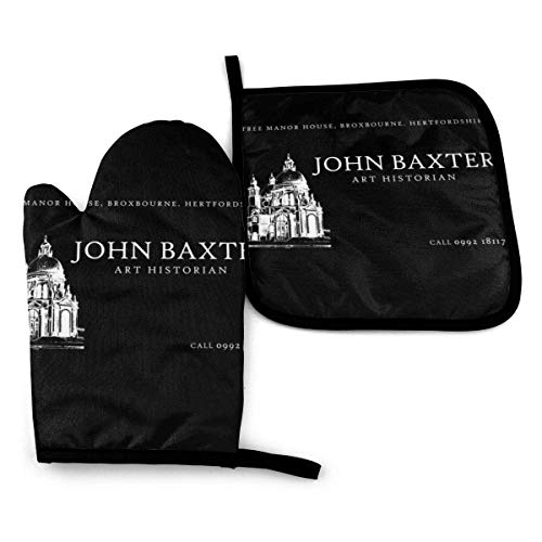 Oven Mitts And Pot Holders Set,Dont Look Now John Baxter - Guantes Y Porta Ollas Para Horno, Porta Ollas Unisex Y Manoplas Para Horno Para Cocinar, Barbacoa