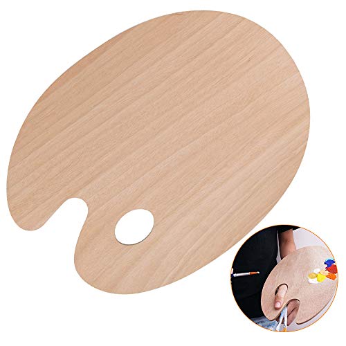 Paleta Pintura, Paleta de Madera para Artistas Con Agujero para el Pulgar Para Pintura al óleo y Acrílicos, Paleta para Pintar Ovalada Ligera y Lisa para Niños Adultos, M-Size 11.8x 9.8/ 30x 25cm Paleta Pintura, Paleta de Madera para Artistas Con Agujero para el Pulgar Para Pintura al óleo y Acrílicos, Paleta para Pintar Ovalada Ligera y Lisa para Niños Adultos, M-Size 11.8x 9.8/ 30x 25cm