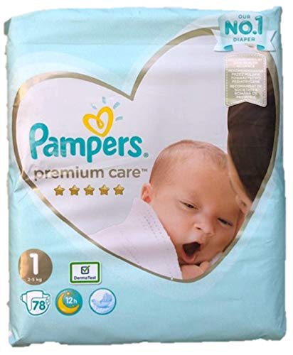 PAMPERS Premium Care - Pañales (talla 1, 2-5 kg)