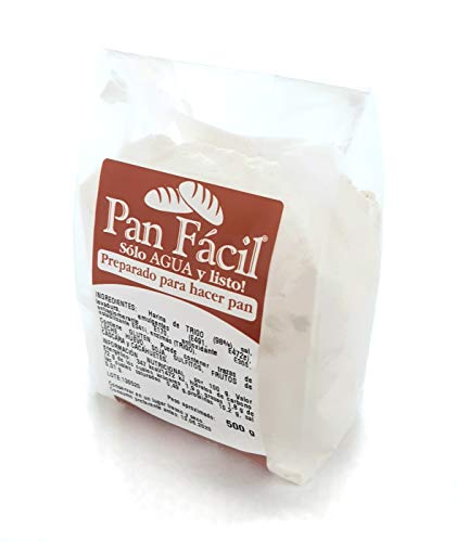Pan Fácil. Sólo agua y listo!. Preparado para hacer pan. Caja de 6 uds. de 500 g. Pan Fácil. Sólo agua y listo!. Preparado para hacer pan. Caja de 6 uds. de 500 g.