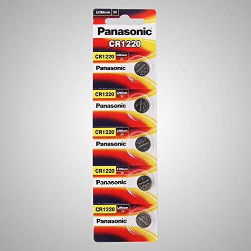 Panasonic pila de botón de litio CR1220 5 x 1 Blister