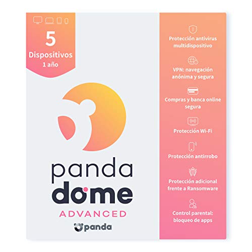 Panda Dome Advanced 2021 – Software Antivirus | 5 Dispositivos | 1 año | VPN | Protección contra Ransomware | Control Parental para Niños | Navegación y Banca Segura | Localización y Bloqueo Antirrobo Panda Dome Advanced 2021 – Software Antivirus | 5 Dispositivos | 1 año | VPN | Protección contra Ransomware | Control Parental para Niños | Navegación y Banca Segura | Localización y Bloqueo Antirrobo