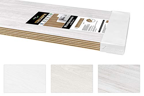 Paneles Triumh, de MDF, 200 x 23,8 mm, moderno revestimiento de pared y techo con paneles de madera, (teca claro, 6,9 metros cuadrados)