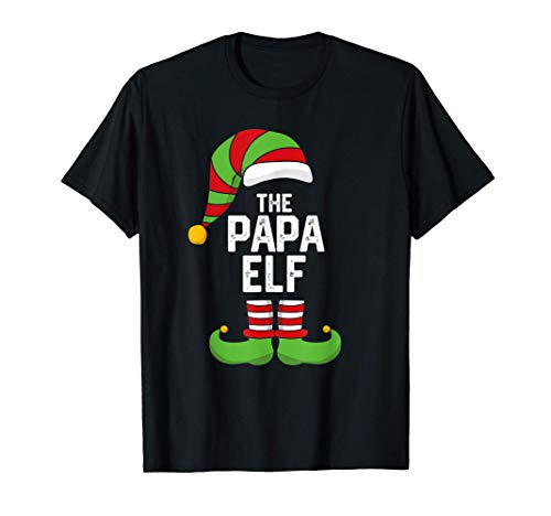 Papá Elfo Navidad Papá Noel Ayudante Emparejado Camiseta