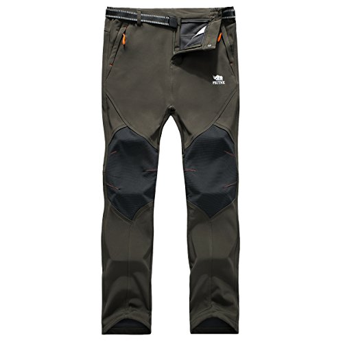 PECTNK Los Pantalones al Aire Libre de los Hombres Que Son de Fleece Impermeable de c¨¢scara Blanda 815A Ejercito Verde S PECTNK Los Pantalones al Aire Libre de los Hombres Que Son de Fleece Impermeable de c¨¢scara Blanda 815A Ejercito Verde S