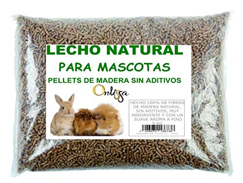 PELLETS para LECHO DE Conejo, COBAYA, Hamster 5 KG