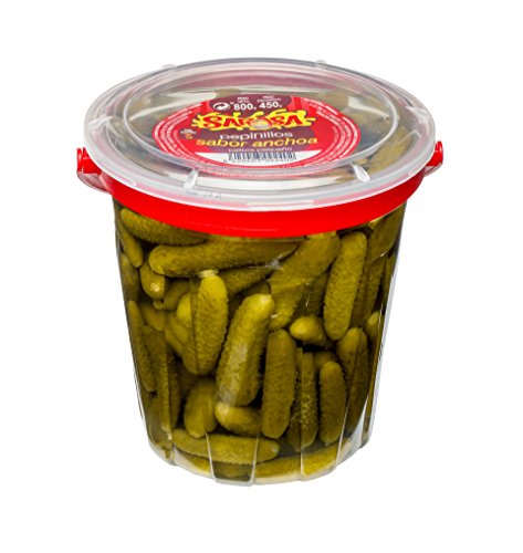 Pepinillos sabor anchoa, Paquete de 6 x 800gr - Total: 4800 gr