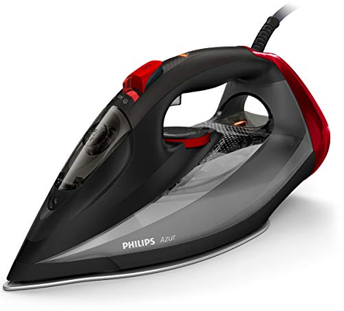 Philips Azur - Plancha (Plancha a vapor, Suela de SteamGlide, 2 m, 250 g/min, Negro, 50 g/min)