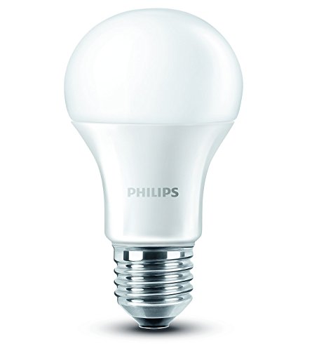 Philips - Pack de 2 bombillas LED, luz blanca cálida, 9W/60W, casquillo E27, no regulable