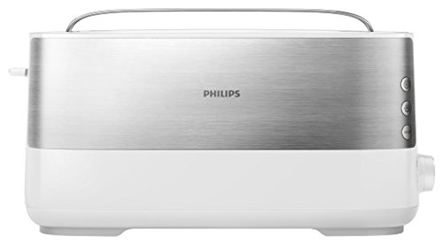 Philips Viva Collection HD2692/00 1slice(s) 1030W Metálico, Color blanco - Tostador (1 rebanada(s), Metálico, Blanco, Metal, De plástico, Botones, Giratorio, 0,85 m, China)