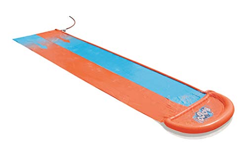 Pista Deslizante Hinchable Bestway H2O Go! Doble Naranja/Azul 549 cm