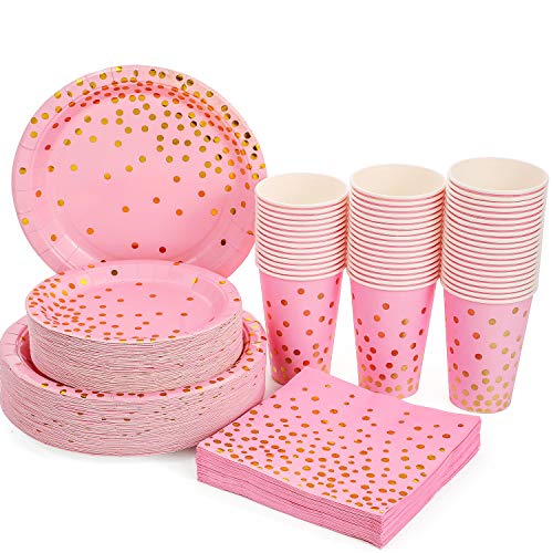 Platos Desechables Fiesta Oro Rosa 200PCS Vajilla Cumpleaños Desechable Dorada Incluye Platos de Papel de 9" y 7",Vasos de 12oz y Servilletas, para Boda, Despedida de Soltera, Cumpleaños(50 Invitados) Platos Desechables Fiesta Oro Rosa 200PCS Vajilla Cumpleaños Desechable Dorada Incluye Platos de Papel de 9" y 7",Vasos de 12oz y Servilletas, para Boda, Despedida de Soltera, Cumpleaños(50 Invitados)