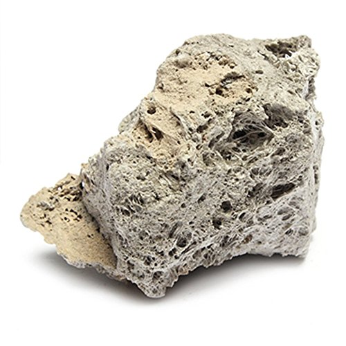 PUAK523 1 piedra pómez para acuario, pecera, piedra de musgo flotante de roca, piedra pómez natural, decoración de 9 cm a 15 cm.