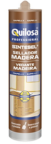 Quilosa Sintesel Madera - Sellador en base acuosa para juntas de madera, color sapelly