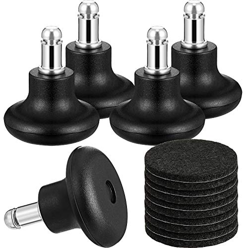 Reemplazo de Deslizamientos en Forma de Campana Tapón de Ruedas de Silla de Oficina Rueda Giratoria de Silla Ruedas a Fijas, 2 Pulgadas Deslizamientos con Almohadillas de Fieltro, 5 Piezas Reemplazo de Deslizamientos en Forma de Campana Tapón de Ruedas de Silla de Oficina Rueda Giratoria de Silla Ruedas a Fijas, 2 Pulgadas Deslizamientos con Almohadillas de Fieltro, 5 Piezas