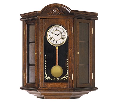 RELOJESDECO Reloj de Pared de péndulo 55cm, Reloj con carrillón, maquinaria Cuarzo Espectacular, con Mueble, sonería carrillón