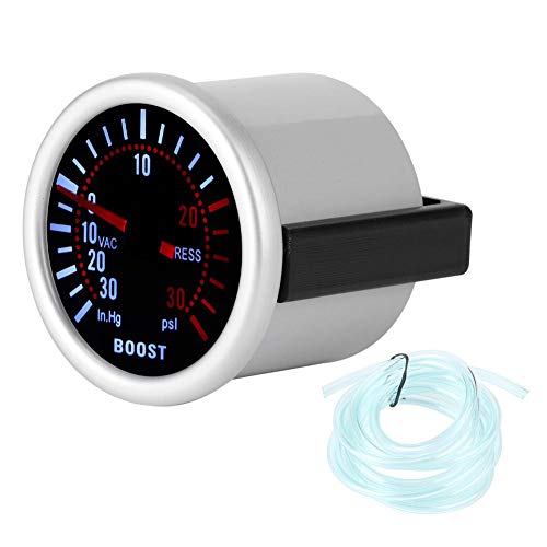Reminnbor Medidor de presión de Aceite de Piezas de automóvil LED Pantalla Digital analógica Digital 2 pulgadas/52 mm