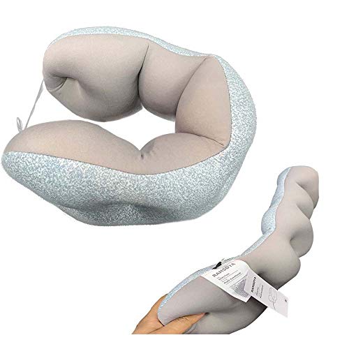 RENJIANFENG Almohada De Viaje Giratoria para El Cuello, La Barbilla, El Soporte Lumbar Y Las Piernas para Viajar En Avión, Autobús, Tren O En Casa, Almohada Ajustable Y Plegable RENJIANFENG Almohada De Viaje Giratoria para El Cuello, La Barbilla, El Soporte Lumbar Y Las Piernas para Viajar En Avión, Autobús, Tren O En Casa, Almohada Ajustable Y Plegable