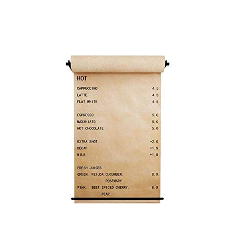 Rollo De Papel Kraft Reutilizable Montado En La Pared Papel Kraft Rollo De Papel Dispensador De Papel Para El Hogar Oficina Restaurante Cafetería Etc,50M