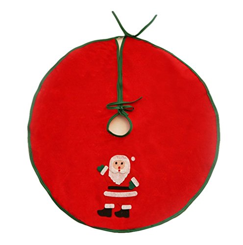 Ruikey 23-InchCubierta de la Base del árbol de Navidad de la Falda del árbol de Navidad con el Regalo de la decoración de la celebración de días Festivos de Papá Noel