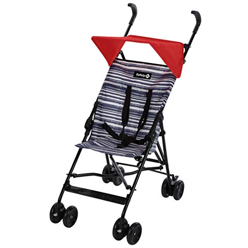Safety 1st 1182048000 - Safety 1st crazy peps silla de paseo ligera con capota de diseño, plegable y compacta, color blue lines, unisex